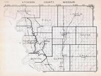 Atchison County, Buchanan, Polk, Lincoln, Nishnabotna, Tarkio, Colfax, Templeton, Colfax, Benton, Clark, Missouri State Atlas 1940c